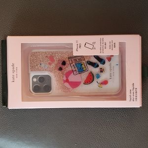 New Kate Spade Pool Party Beach Glitter Sand Shake iPhone 11 PRO Case